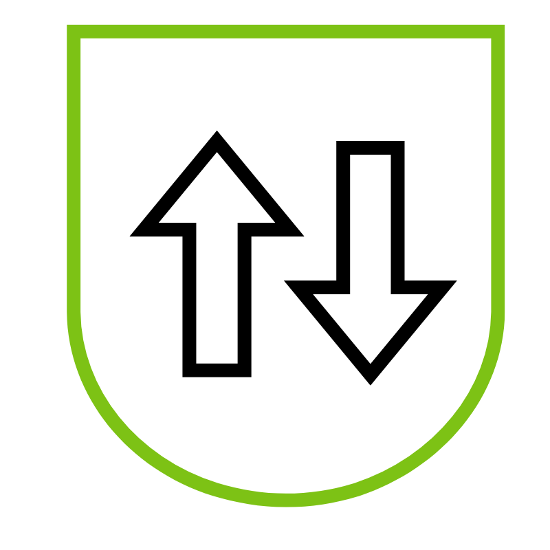Forward and back arrows icon